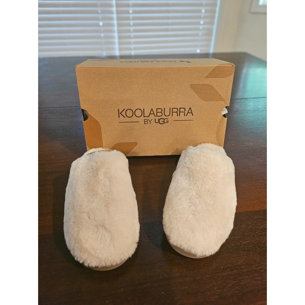 Koolaburra by UGG Pomi Slippers, Beige, US 5 New In Box - Picture 1 of 8